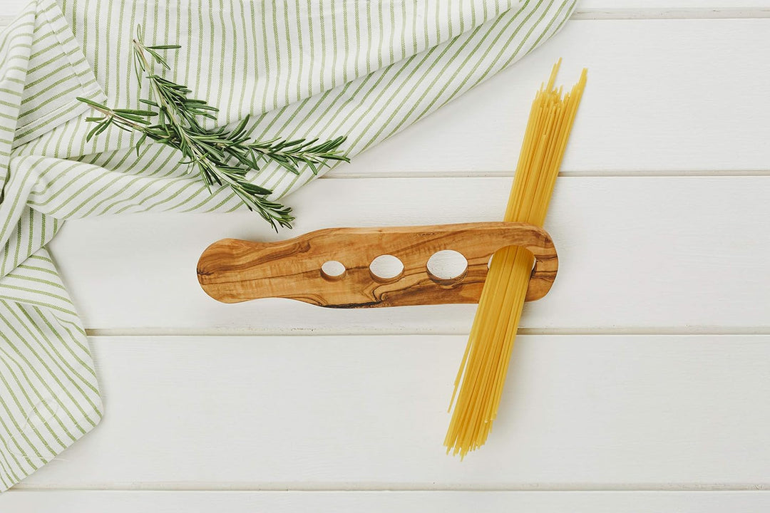 Naturally Med Spaghetti-Messgerät aus Olivenholz, Spaghetti-Messwerkzeug, Spaghetti-Messgerät