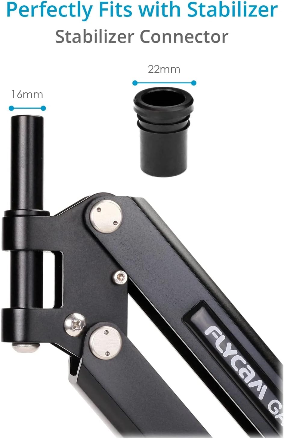 FLYCAM GLXY-AV Galaxy Doppelarm und Weste, mit Steadycam, für Hand-Stabilisator für Videokamera, Cam