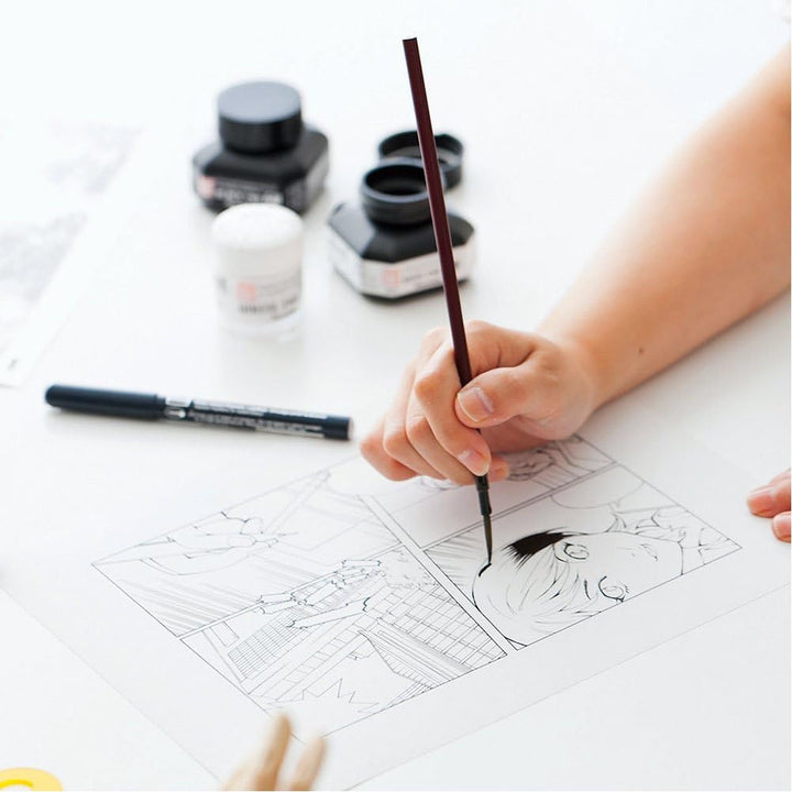 Kuretake Zig Cartoonist Sumi Ink 60ml Bottle - Black