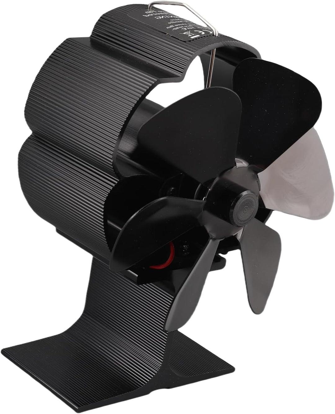 TOPINCN 6 Flügel Wärmebetriebener Ofenventilator, Kaminofenventilator aus Aluminiumlegierung, Holzof