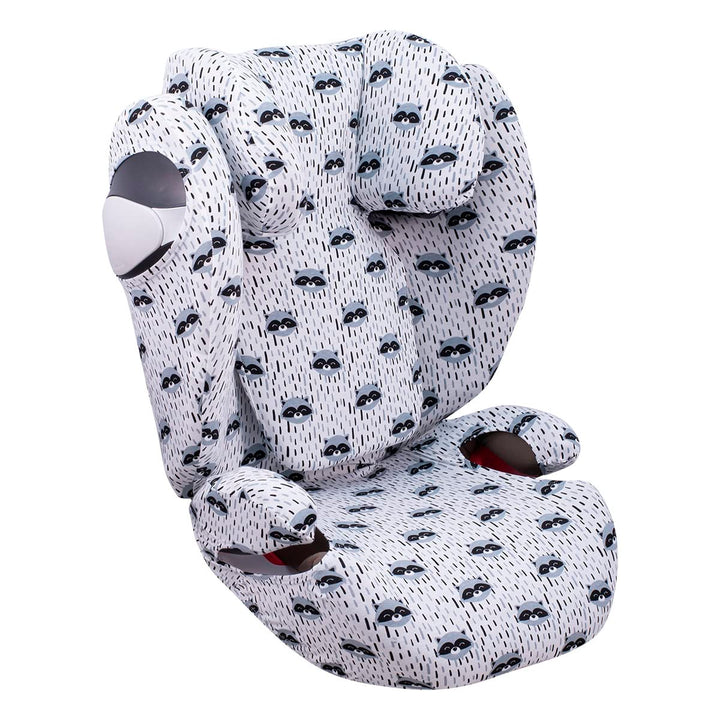 JYOKO Kids Bezug für Autositz Kompatibel mit Cybex Solution M und Pallas B - Fix (Raccoon), RACCOON