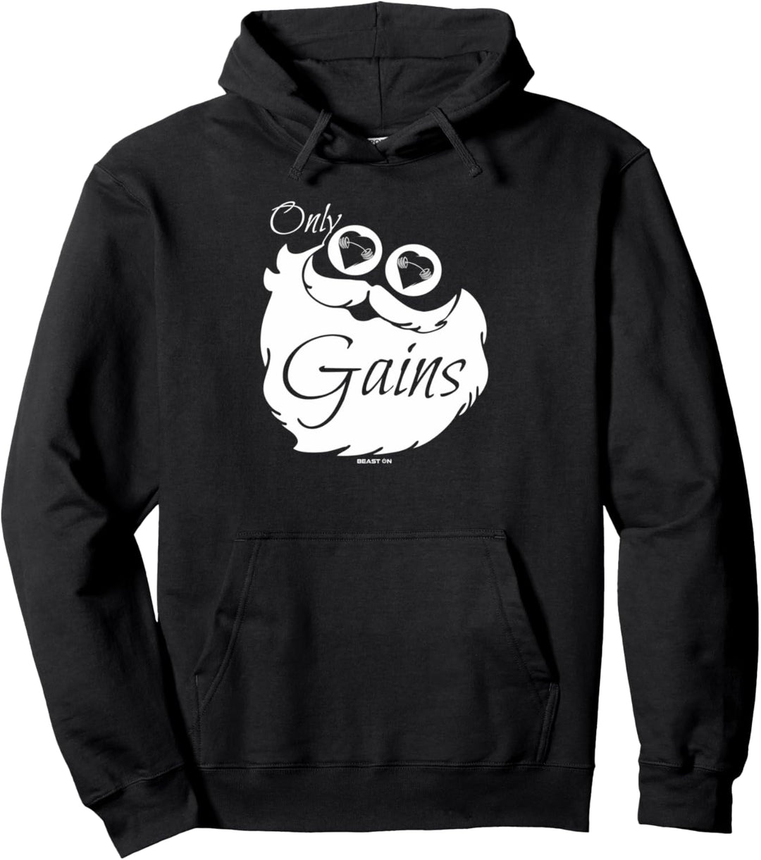 Only Gains Gainz Weihnachten Fitness Motivation Gym Sprüche Pullover Hoodie