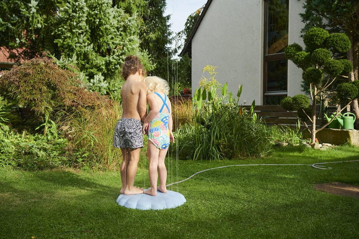 BIG - Splash Shower Wasserspiel - Outdoor-Wassersprinkler für Kinder ab 2 Jahren in Muschelform (hel