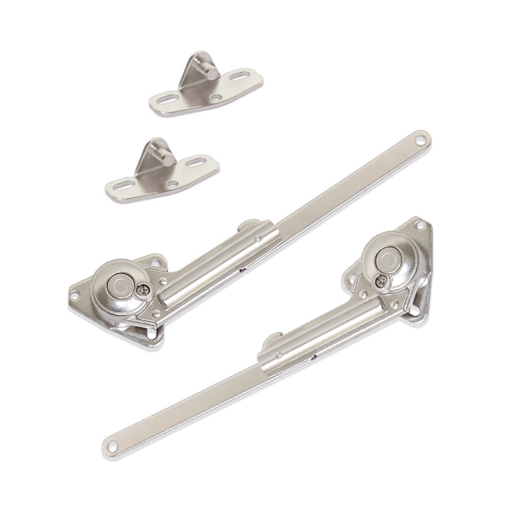 Emuca 1275607 Klappenhalter für Hubtüren mit Zubehör, 2er Set, Hubtüren