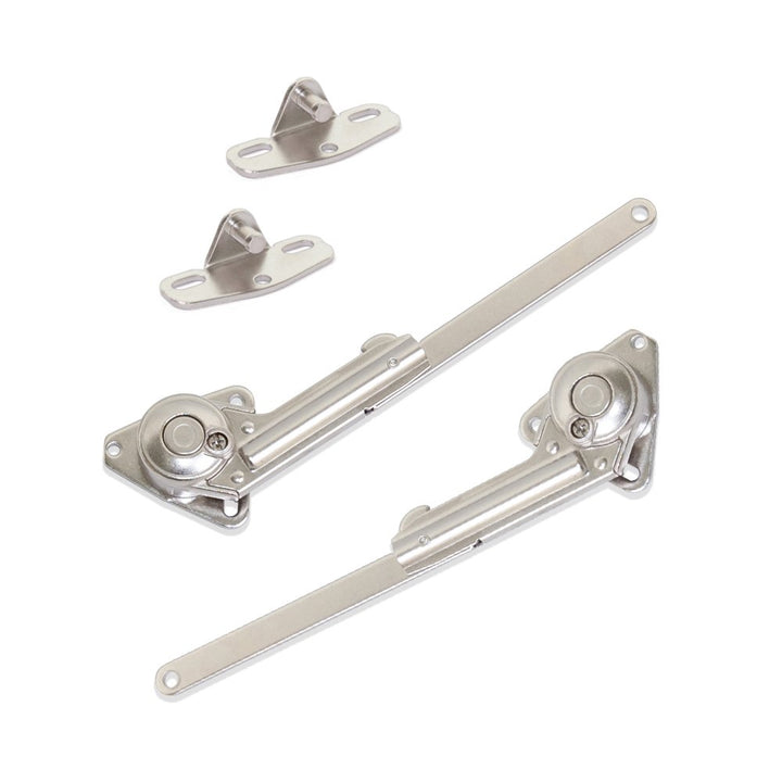 Emuca 1275607 Klappenhalter für Hubtüren mit Zubehör, 2er Set, Hubtüren