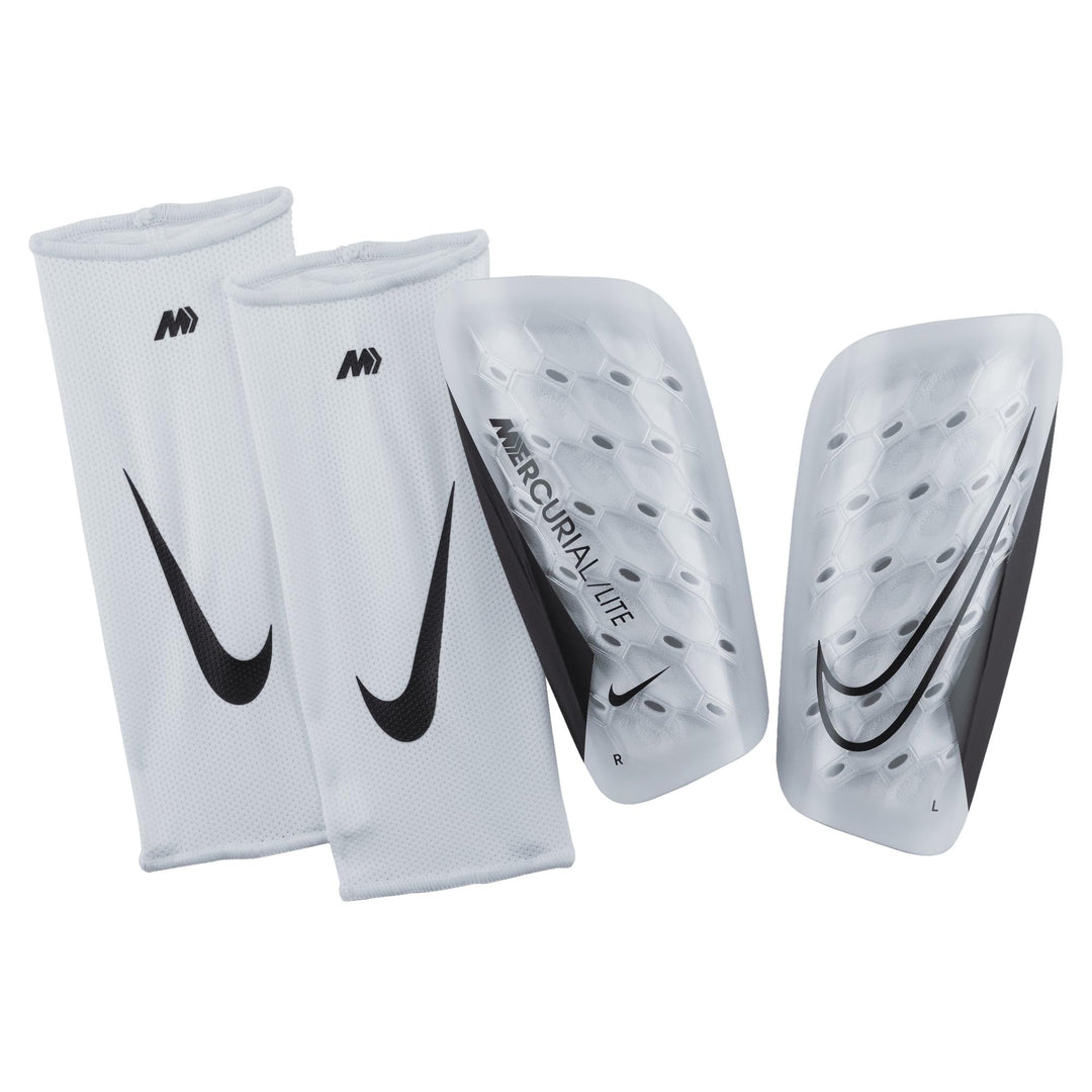 Nike Mercurial Lite Shinguard S White/White/Black, S White/White/Black
