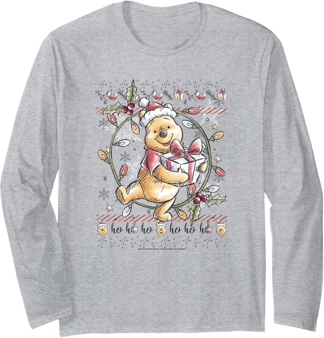 Disney Winnie The Pooh Ugly Christmas Sweater Langarmshirt