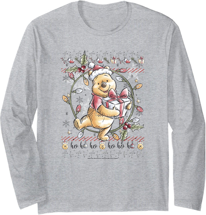 Disney Winnie The Pooh Ugly Christmas Sweater Langarmshirt