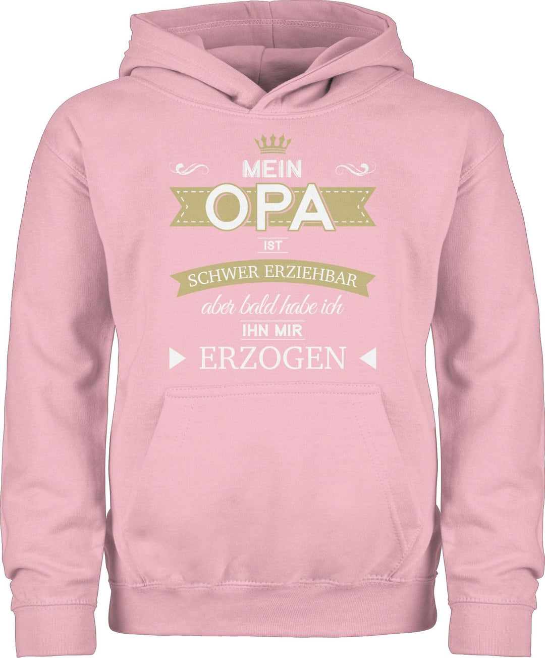 Shirtracer - Kinder Hoodie Jungen Mädchen - Statement Sprüche - Mein Opa ist schwer erziehbar Bald H