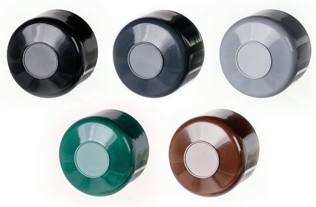 EMFA Zaunpfahlkappe rund 42,4 mm Schwarz 10 Stück Pfostenkappe rund Zaunpfostenkappen Zaunabdeckung
