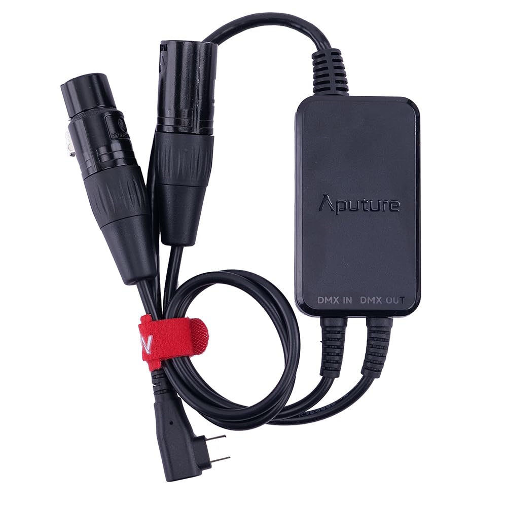 Aputure USB Typ-C Extension DMX Adapter mit Standard 5-Pin Input/Output Schnittstelle und USB-C Lade
