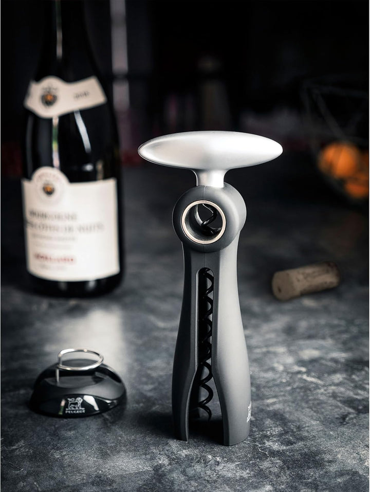 Peugeot 200244 Salma Korkenzieher mit Manschettenschneider, Kunststoff, 3,7 x 7,7 x 17,5 cm, schwarz