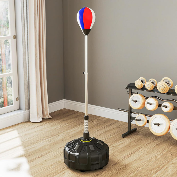 SPORTNOW Punchingball, Boxsack 147-165 cm höhenverstellbarer Standbox-Trainer, Standboxball für Trai
