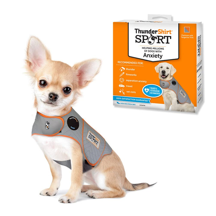 Thundershirt Hundebekleidung Thundershirt Hundeangstjacke, Platin, Grösse XXS Platin XX-Small, Plati