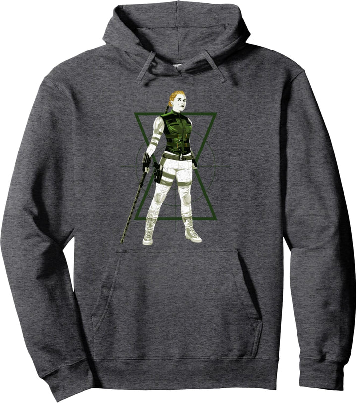 Marvel Black Widow Yelena Standing Target Pullover Hoodie
