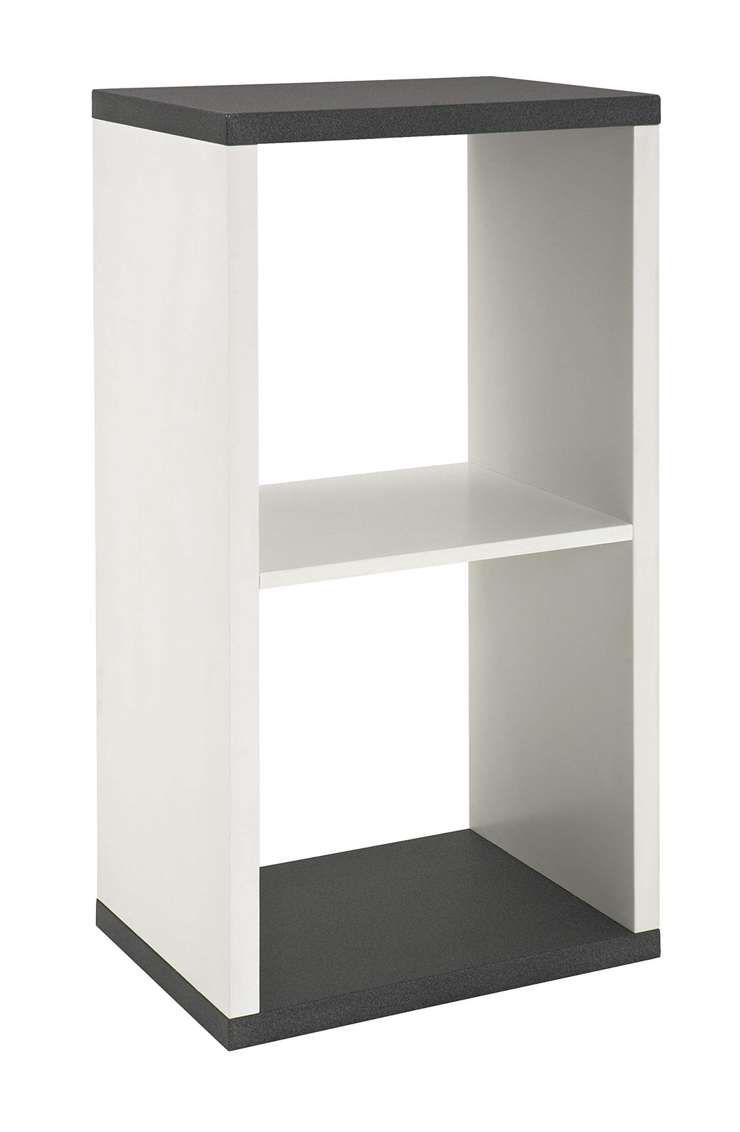 HAKU Möbel Regal, MDF, granitoptik-weiss, B 43 x T 30 x H 84 cm Granitoptik-weiss B 43 x T 30 x H 84
