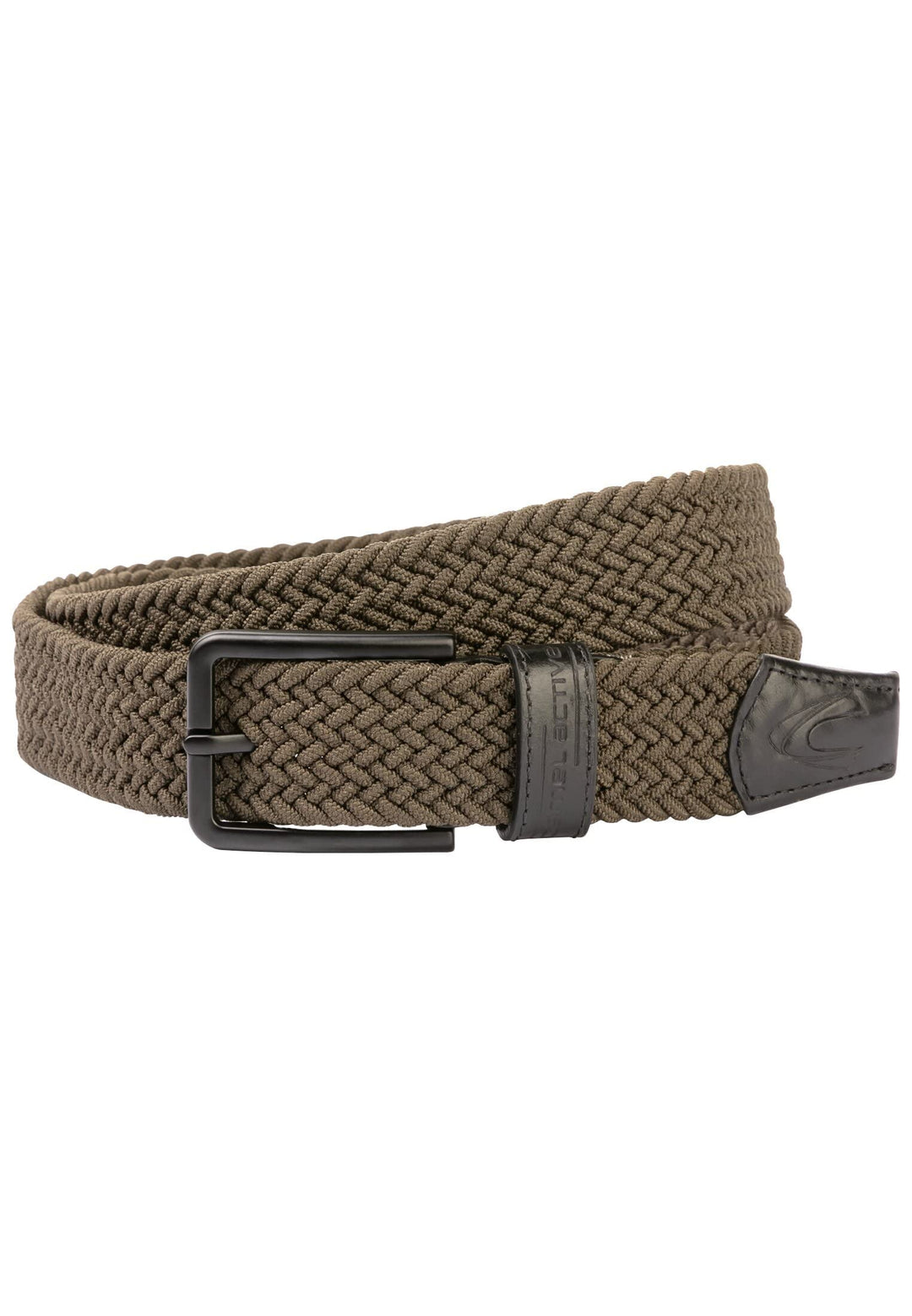camel active Herren Flechtgürtel mit Lederdetails S Oliv, S Oliv