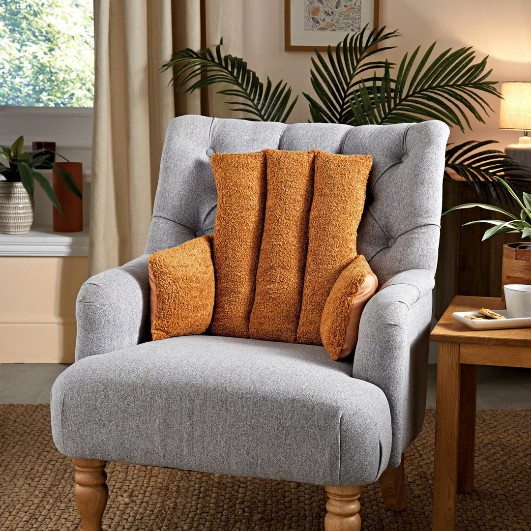 Eldo® Rückenkissen mit Armlehne für Sessel, Bett &amp; Sofa – Wendekissen – erhöht den Komfort - waschba
