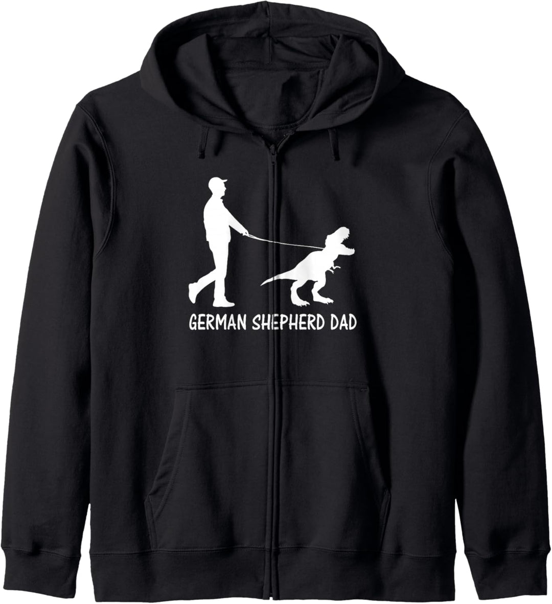 German Shepherd Dad Dinosaur GSD Owners Funny Father's Day Kapuzenjacke