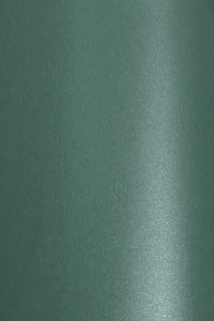 Netuno 100x Bastelkarton Perlmutt-Dunkel-Grün DIN A4 210x 297 mm 280g Aster Metallic Green Perlmutt-