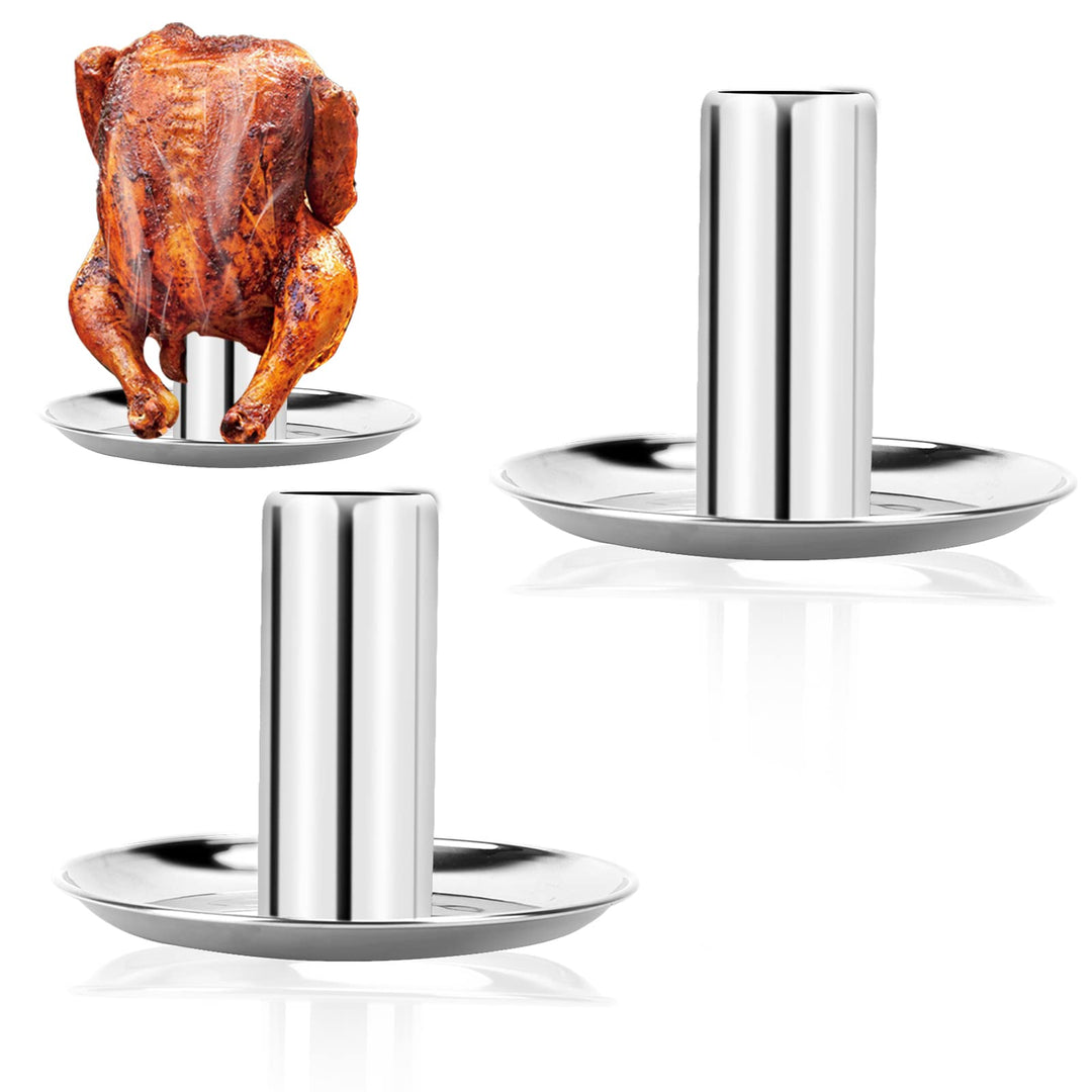 Hähnchenbräter, Hähnchenhalter aus Edelstahl, Bierdose für Hähnchengrill, Zerlegbarer Geflügelbräter