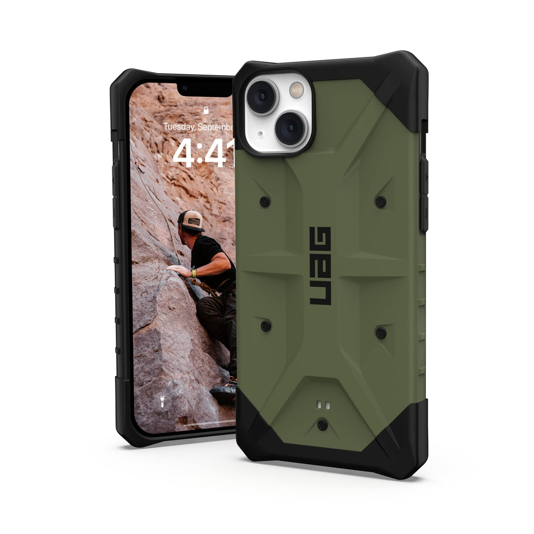 Urban Armor Gear UAG Pathfinder Hülle kompatibel mit Apple iPhone 14 Plus [Wireless Charging kompati