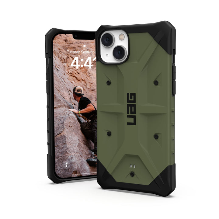 Urban Armor Gear UAG Pathfinder Hülle kompatibel mit Apple iPhone 14 Plus [Wireless Charging kompati