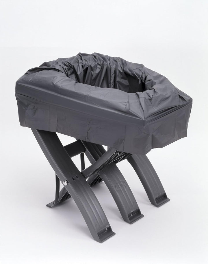 BioBag TOI - Faltbare, stabile und hygienische Outdoor Toilette mit 8 Stück kompostierbaren EN 13432