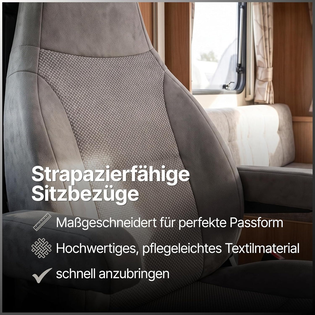 Generisch Sitzbezüge für Wohnmobile, Pilotsitze, Fahrersitz und Beifahrersitz, 2 Sitzer, Hochwertige
