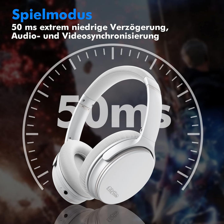 Srhythm NC35 Active Noise Cancelling Kopfhörer Kabellos Bluetooth - LDAC Modus, Schnellladung, 50+ W