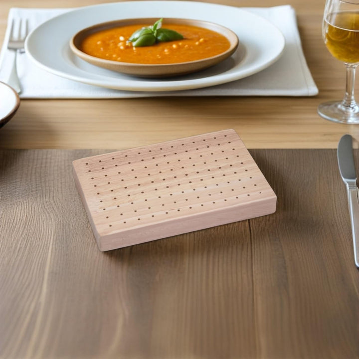 SOLUSTRE Holz Spiesshalter Für Fingerfood Und Catering Multifunktionales Holz Servierbrett Für Obsts