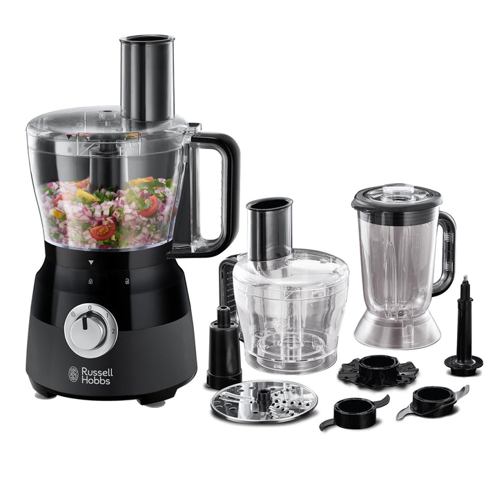 Russell Hobbs Küchenmaschine Multi [Standmixer/Mixer/Zerkleinerer/Schneider/Raspeler/Rührer] Food Pr