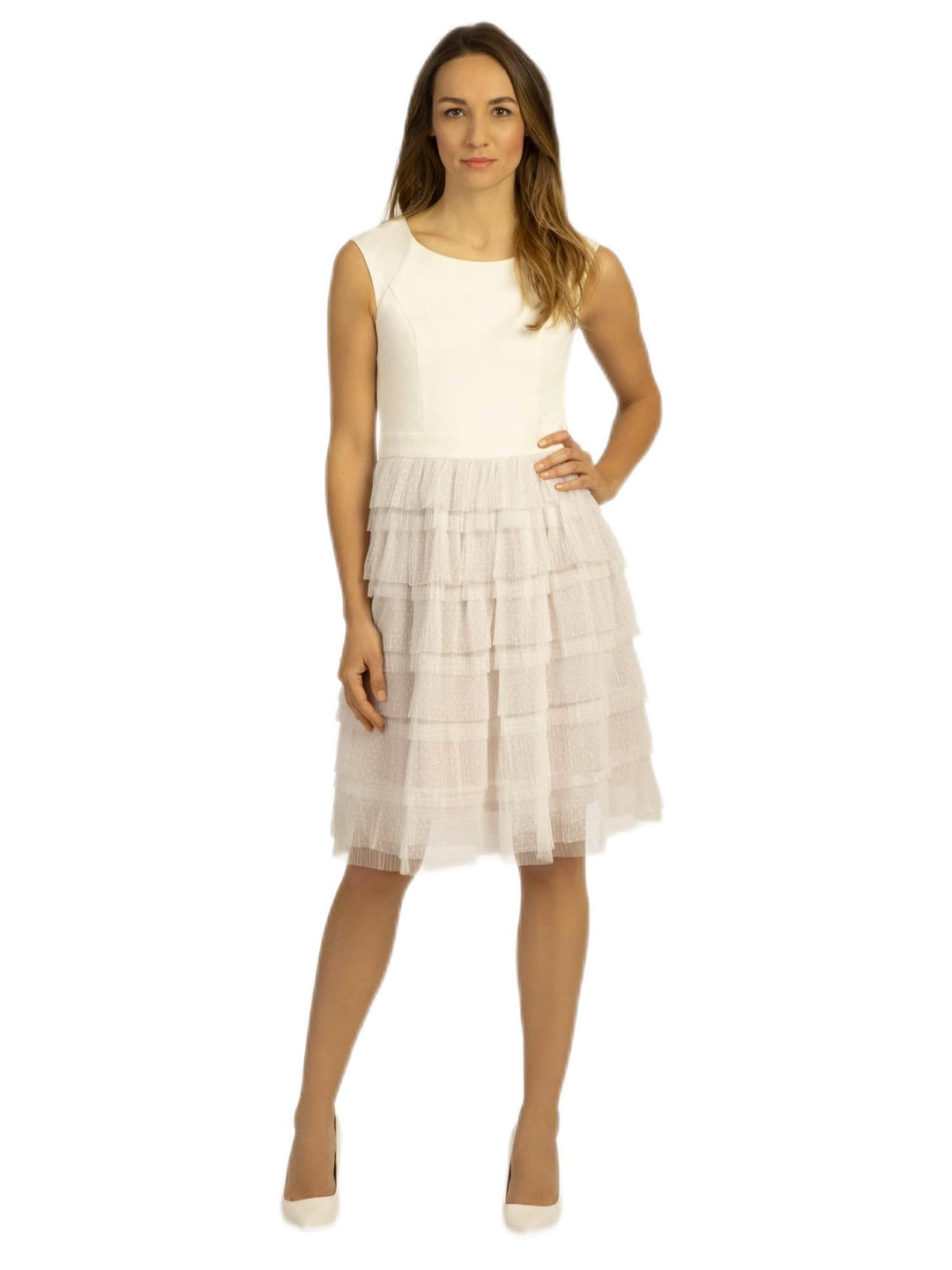 Damen Hochzeitskleid 40 Creme-nude, 40 Creme-nude