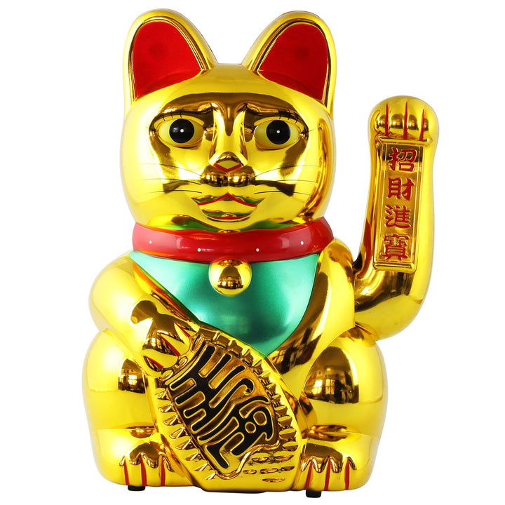 Freak Scene Glückskatze - Maneki-Neko - Winkekatze - 30 cm - Gold