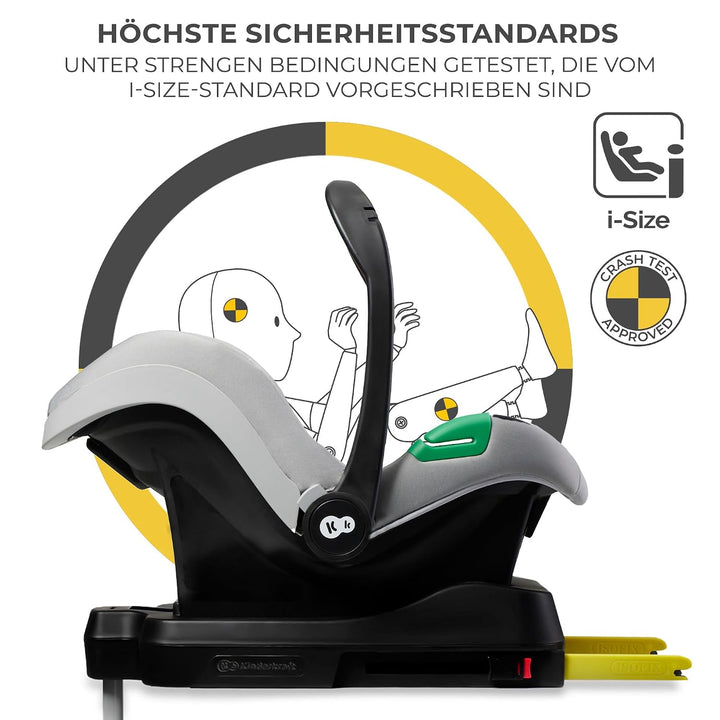 Kinderkraft NEWLY Kinderwagen 4 in 1, Komplettset bis 22 kg, Leicht Kombikinderwagen mit Babyschale