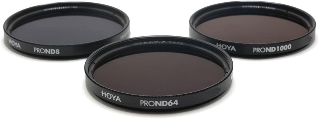 Hoya PRO ND KIT (8/64/1000) 62mm, Praktisches Set mit 3 verschiedenen Hoya PRP ND Filter zur Lichtre