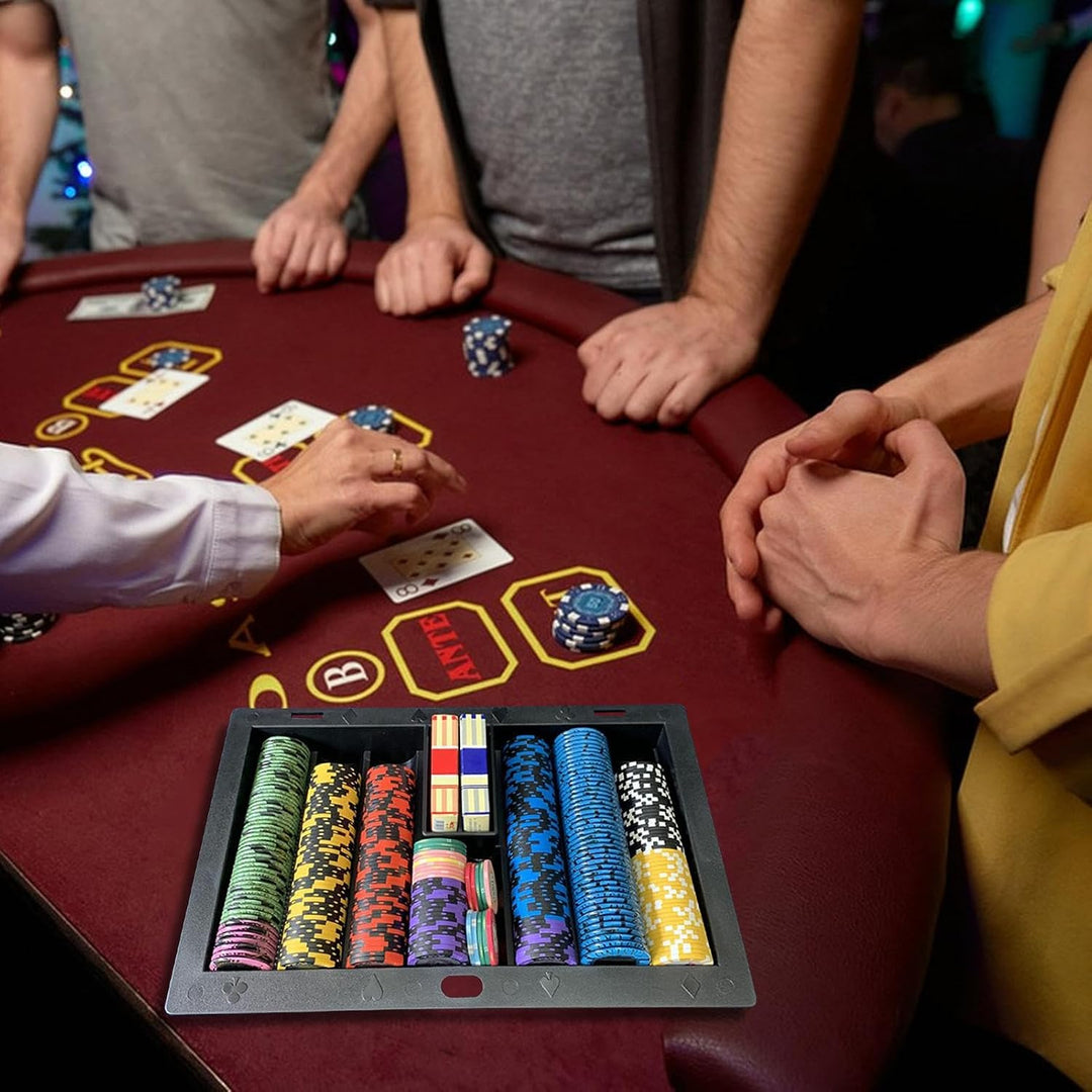 Poker-Chip-Koffer | Pokerchip-Tisch Display - Pokerchiphalter Rack Casino Pokertisch Händler Chips T