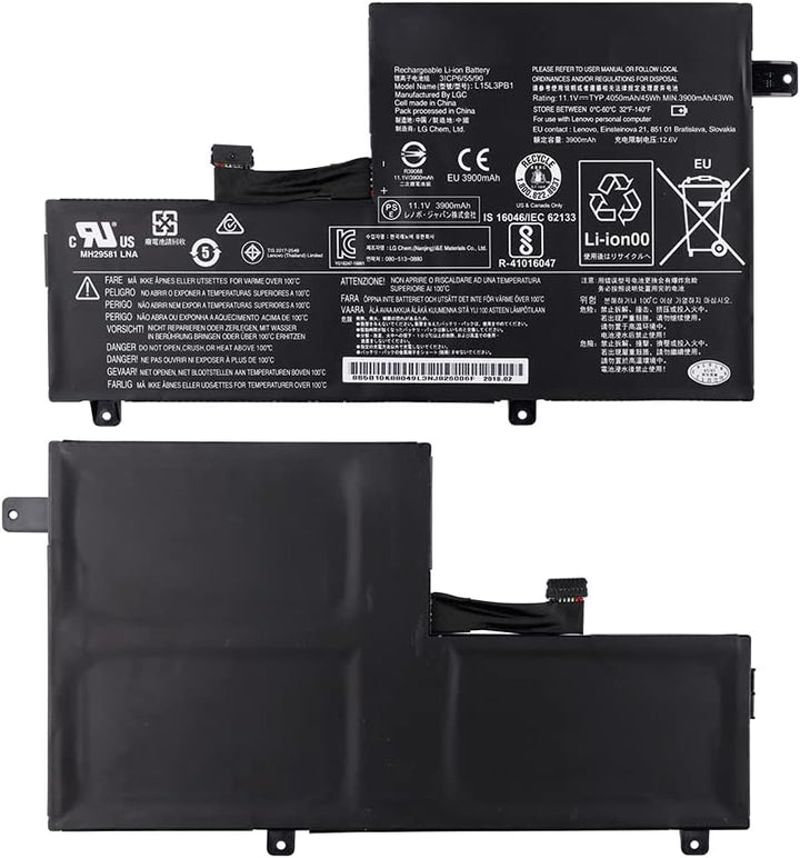 SwarKing Ersatz Akku Kompatibel mit Lenovo Chromebook N22 N23 N23 Yoga N42 300e C330 L15M3PB1 L15L3P