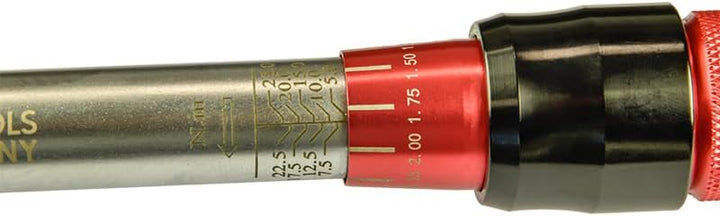 Red Tools Drehmomentschlüssel mit Zubehör - 5-25 Nm 1/4 Zoll Antrieb - Radmutternschlüssel für Auto,