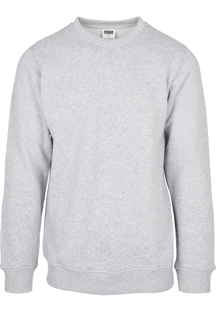Urban Classics Herren Organic Basic Crew L Grau, L Grau