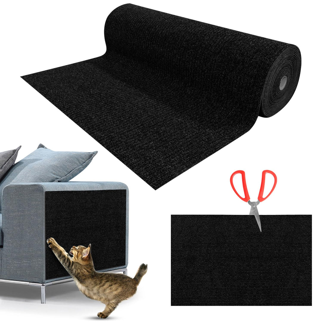 Kratzmatte Selbstklebend für Katzen - Kratzfestes Sofa, Wiederverwendbar Kratzteppich für Wand, DIY