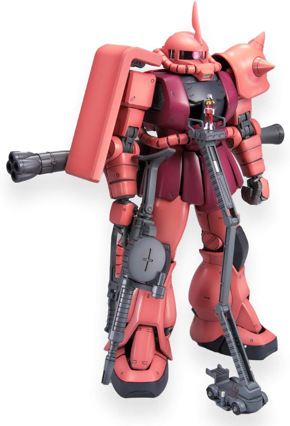 BANDAI - Master Grade Zaku Char's, Version 2.0 MS-06S 1/100, Mehrfarbig