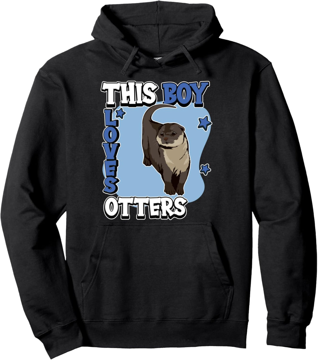 Jungen This Boy Loves Otters Otter Pullover Hoodie