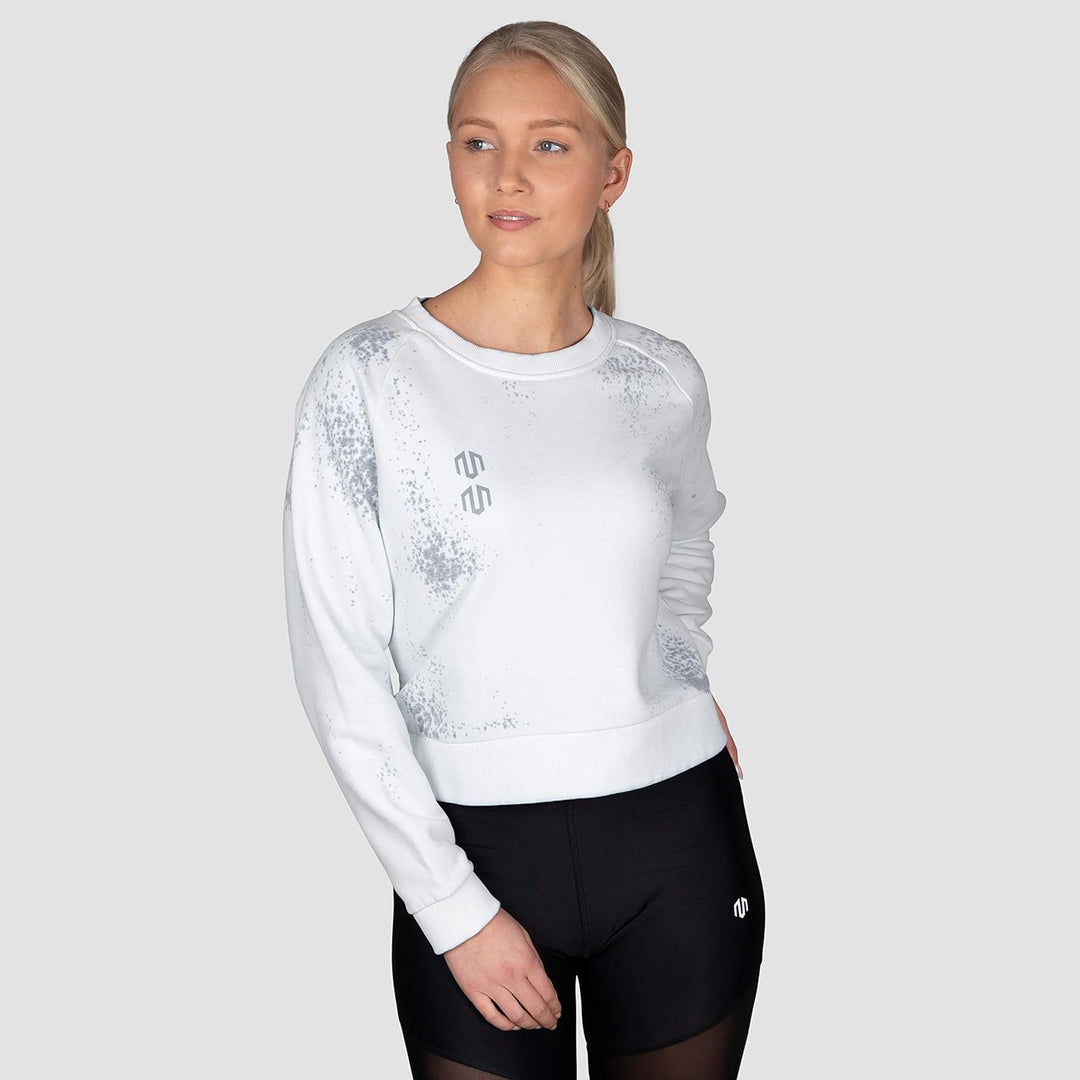 MOROTAI Damen NAKA Batech Sweatshirt Cremeweiss XL