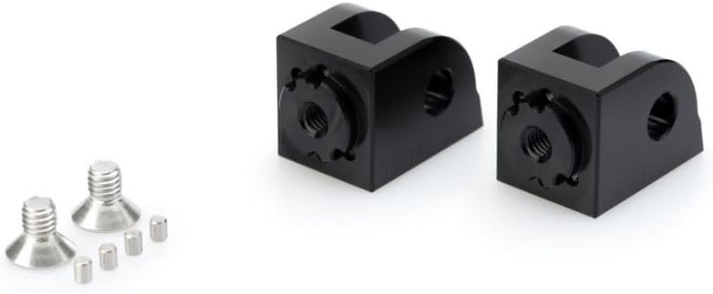 Puig 20318N Adapter Fussrasten- Gummipad 'adjustierbar Rider' passend für HONDA CBF600 Schwarz