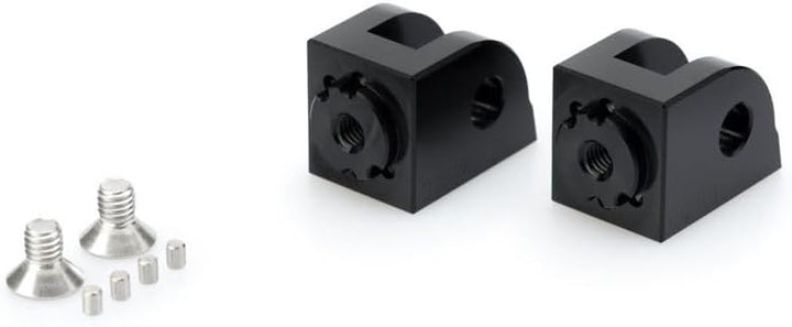 Puig 20318N Adapter Fussrasten- Gummipad 'adjustierbar Rider' passend für HONDA CBF600 Schwarz