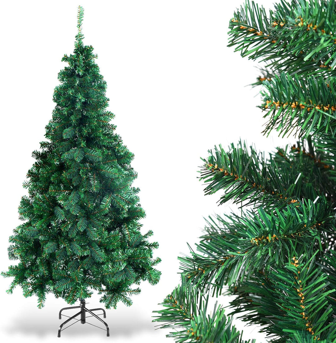 GOPLUS 150/180/210/240cm Weihnachtsbaum Grün, Festliche Weihnachtdekoration für Zuhause, Grüner Tann