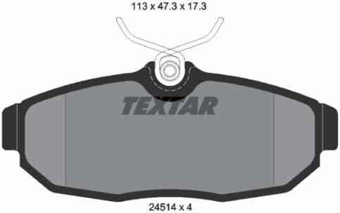 Textar 2451401 Bremsbelagsatz, Scheibenbremse