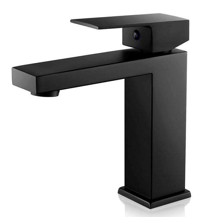 Wasserhahn Bad Schwarz, Waschtischarmatur Einhandmischer Armatur Waschbecken Eckig Badezimmer Mischb
