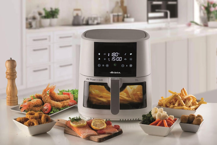 Ariete 4630 Luftfritteuse 9 l, 1500 W, Fassungsvermögen 9 l, Kochkapazität 3,5 kg, 8 voreingestellte